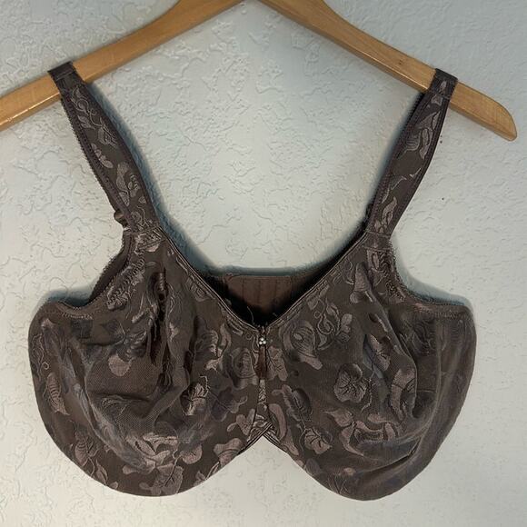 Wacoal Taupe Brown Lace Underwire Bra 40DDD Plus Size Coverage Sexy - Picture 1 of 6